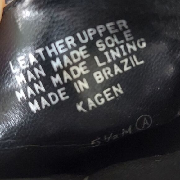 Nine West Snake Embossed Black Leather Ankle boots - Picture 9 of 9